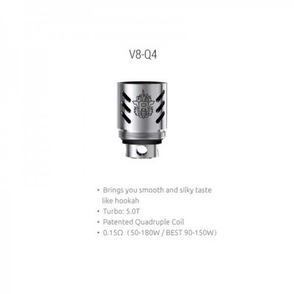 Smoktech TFV8 Clearomizer Replacement Coil Head 3pcs Turbo 6.6T