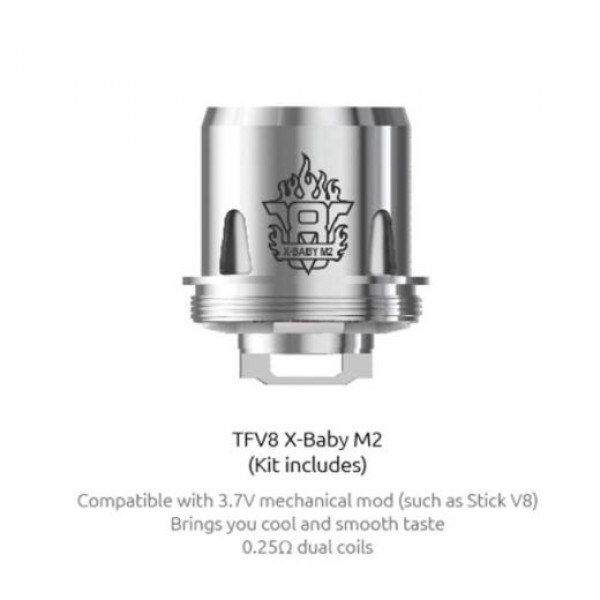 SMOK TFV8 X-Baby Coil 3pcs With Dual Coil