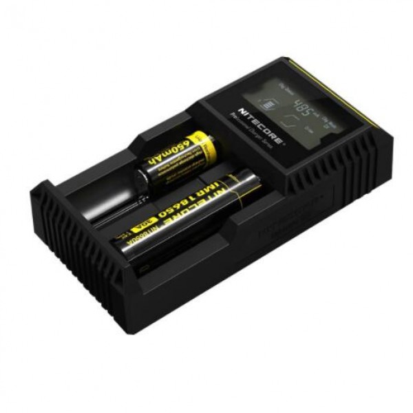 Nitecore D2 2-Slot Digital Battery Charger w/ LCD Display Screen