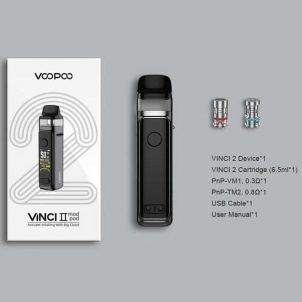 VOOPOO VINCI 2 Pod Kit 6.5ml VINCI II 50W 1500mAh Rechargeable Battery