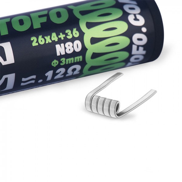 Wotofo Dual Core Fused Clapton Prebuild Wire 10pcs