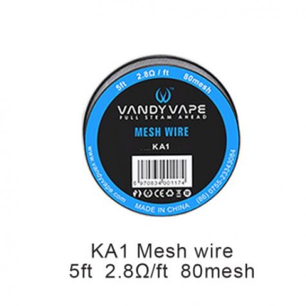 Vandy Vape Mesh Wire SS316L wire, kA1 wire and Ni80 wire